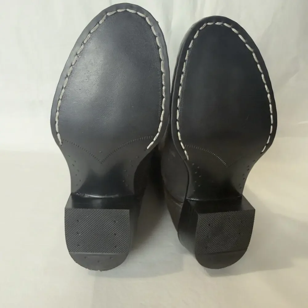 Old West Kids Black Western Boots Size 10.5 Unisex’s - Picture 8 of 12